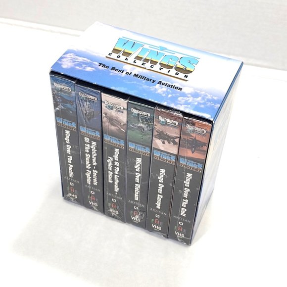 Discovery Channel Wings VHS Collection 6 Tapes Best of Military Aviation Vietnam - Picture 2 of 6
